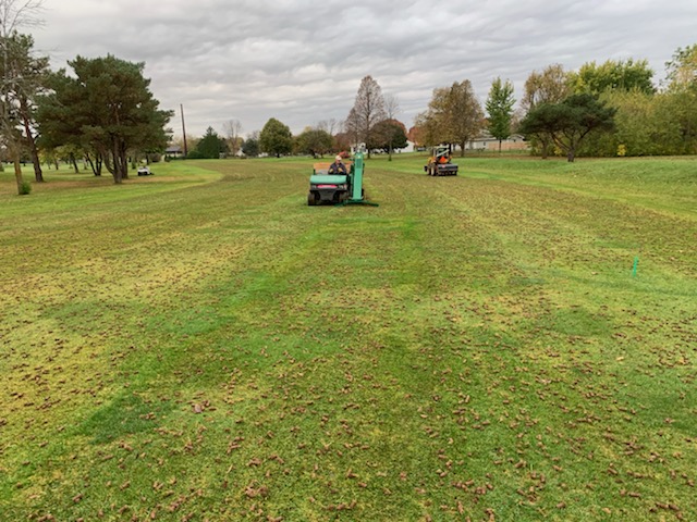 Harvester and Aerifier in action